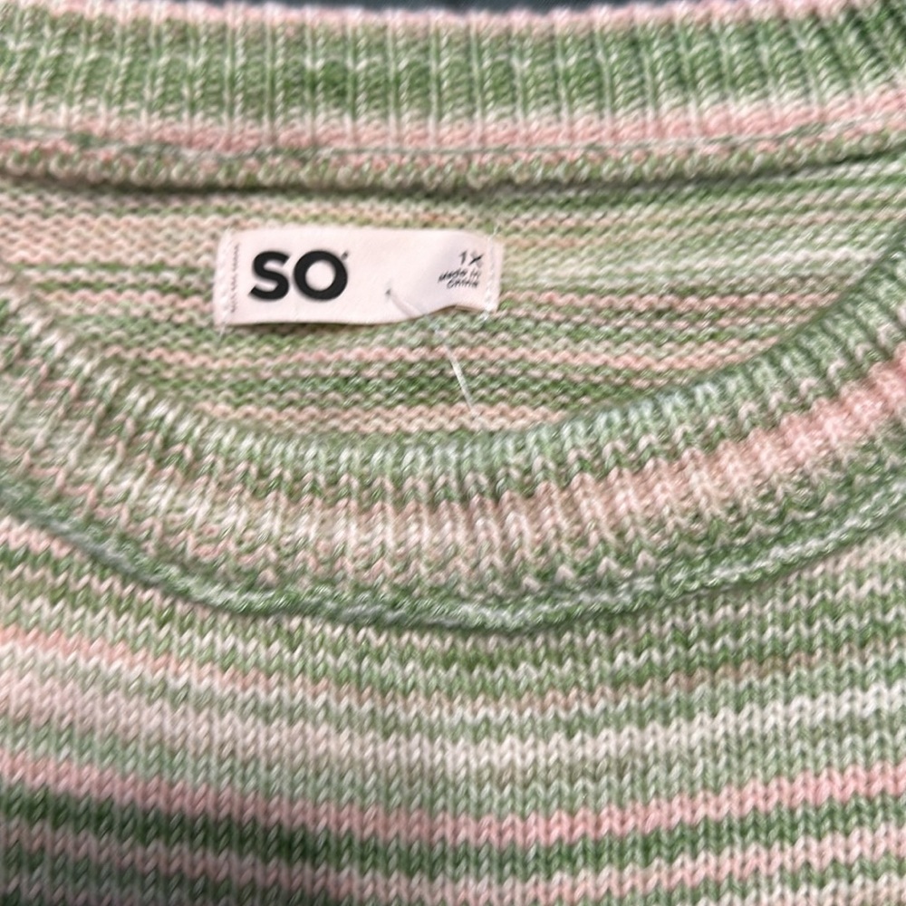 Cropped pullover crew neck sweater - Picture 3 of 5